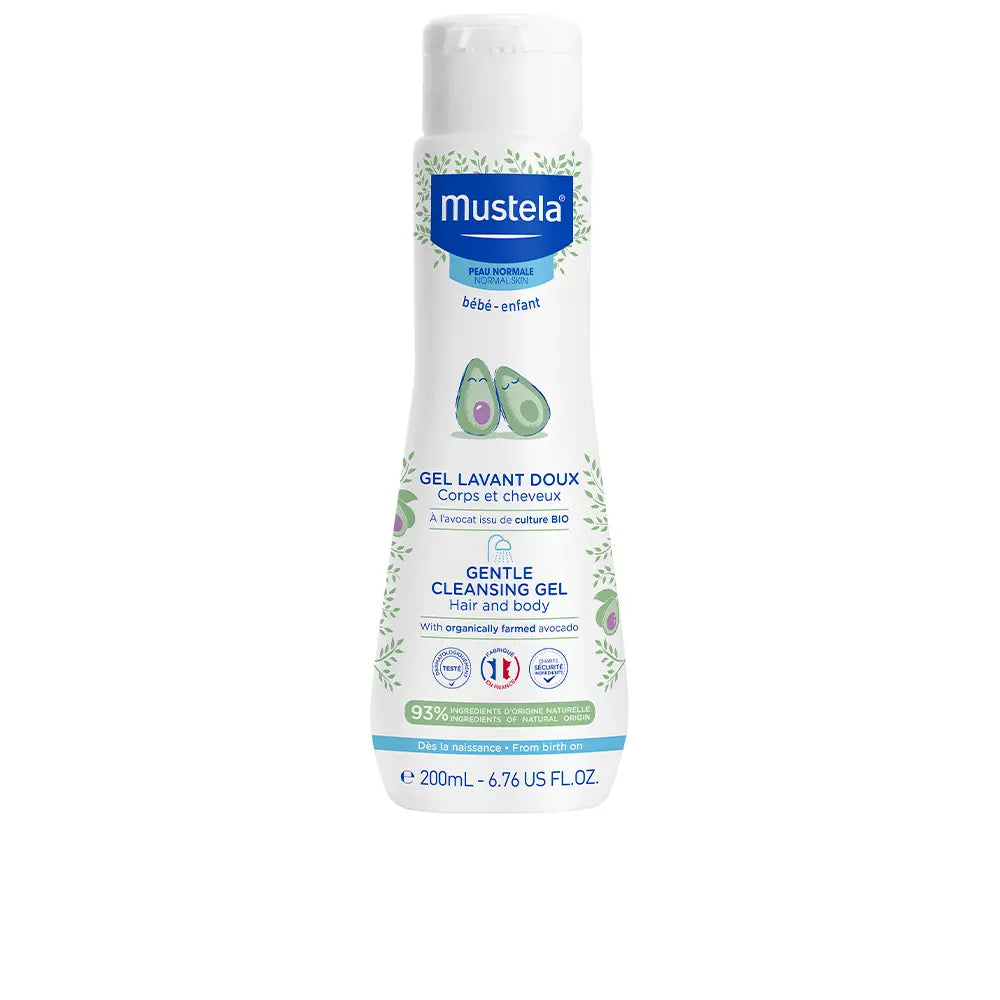 MUSTELA-BÉBÉ gel de limpeza suave cabelo e corpo 200 ml-DrShampoo - Perfumaria e Cosmética