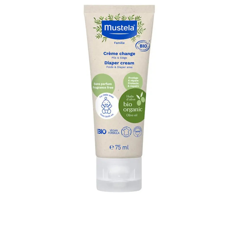 MUSTELA-Creme para fraldas BIO para bebês e crianças de 75 ml.-DrShampoo - Perfumaria e Cosmética