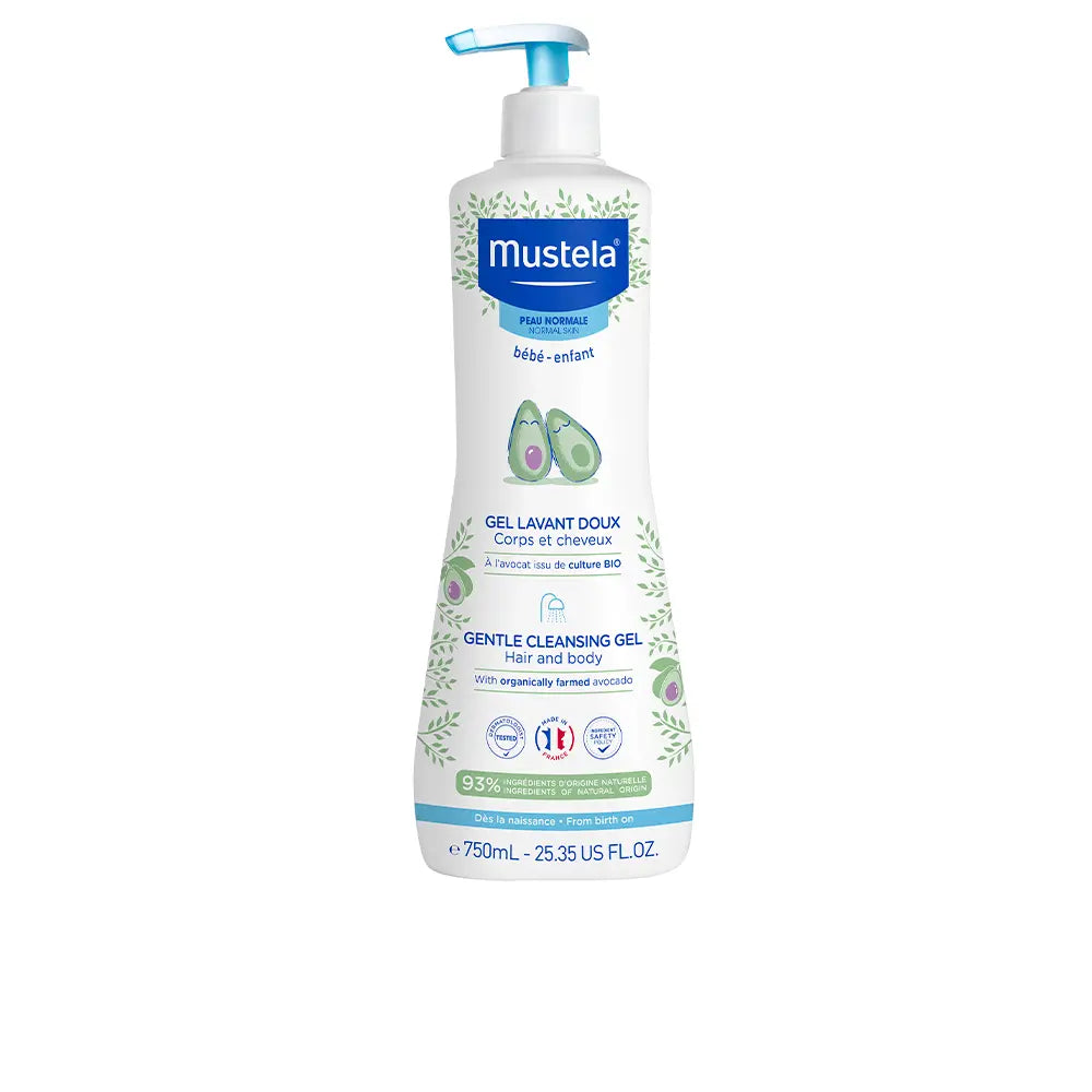 MUSTELA-Gel de Limpeza Suave para Bebé 750ml-DrShampoo - Perfumaria e Cosmética