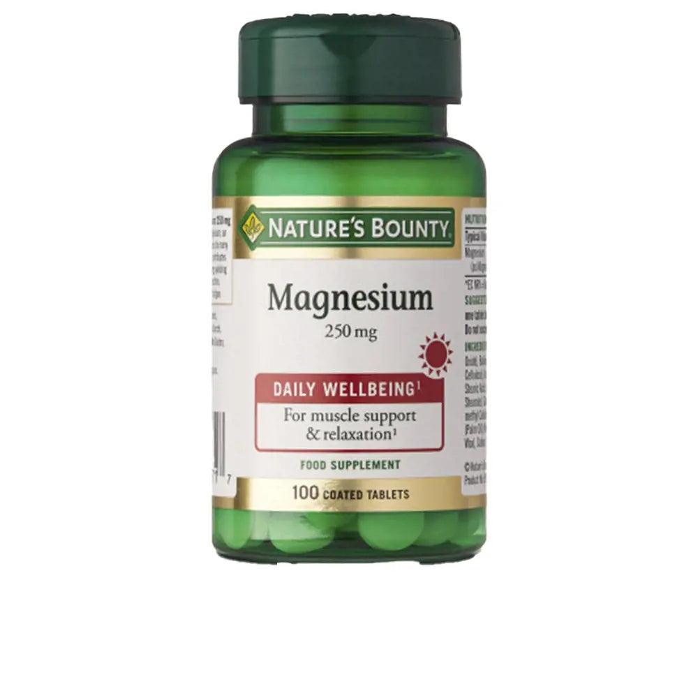 NATURE'S BOUNTY-MAGNÉSIO 250 mg 100 comprimidos-DrShampoo - Perfumaria e Cosmética