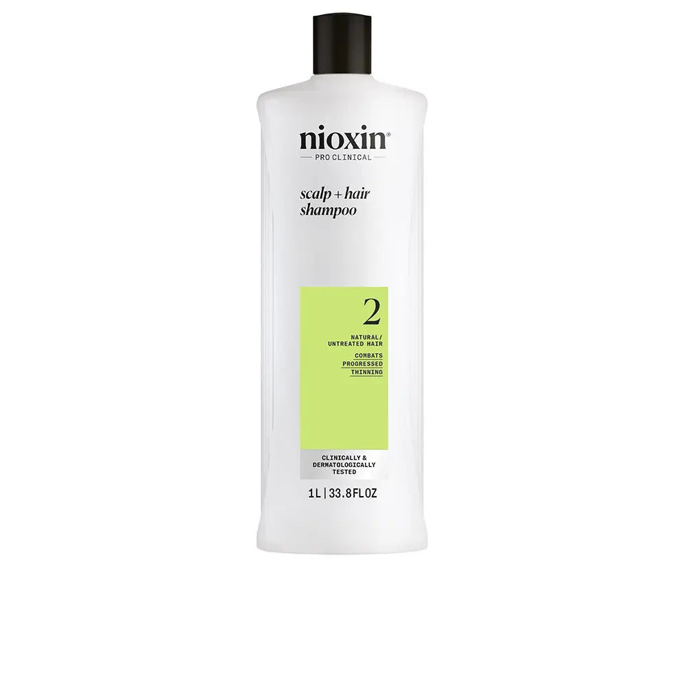 NIOXIN-SISTEMA 2 - Shampoo - Cabelo Natural com Enfraquecimento Avançado 1000 ml-DrShampoo - Perfumaria e Cosmética