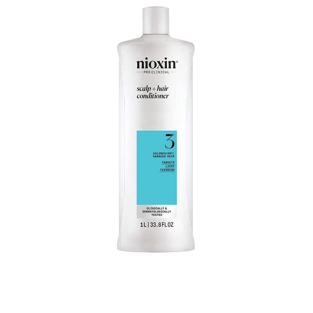 NIOXIN-SISTEMA 3 - Condicionador - Cabelos Tingidos e Danificados com Leve Enfraquecimento 1000 ml-DrShampoo - Perfumaria e Cosmética
