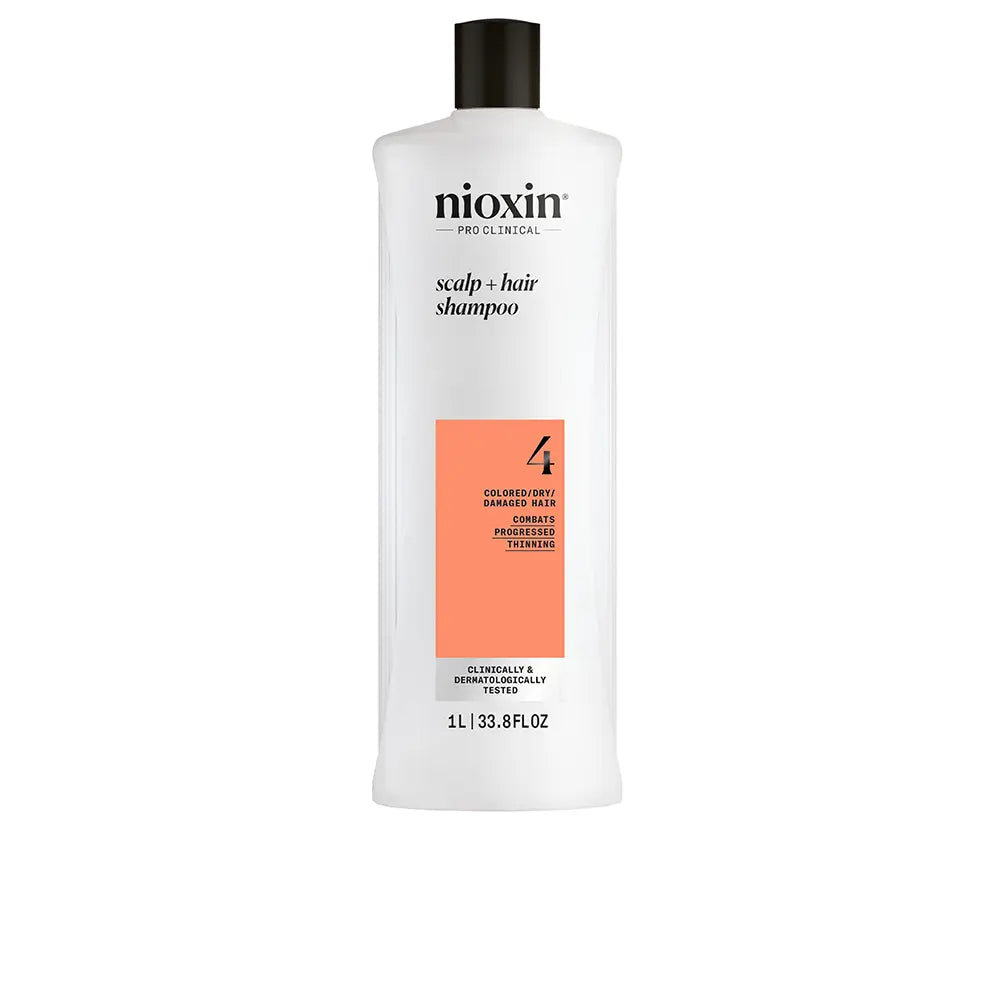 NIOXIN-SISTEMA 4 - Shampoo - Cabelos Tingidos e Danificados com Enfraquecimento Avançado 1000 ml-DrShampoo - Perfumaria e Cosmética