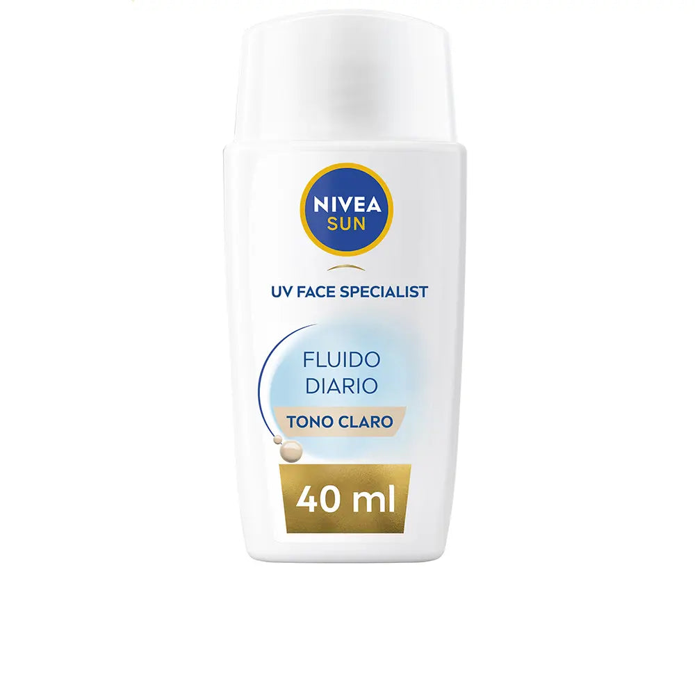 NIVEA-DAILY SUN FLUID proteção facial FPS50+ #tom claro 40 ml-DrShampoo - Perfumaria e Cosmética