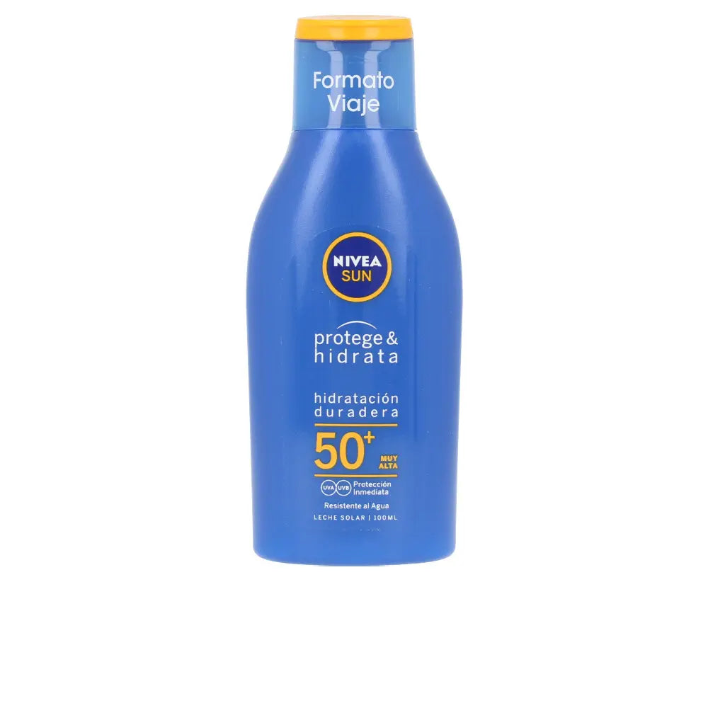 NIVEA-PROTETOR SOLAR E HIDRATANTE leite SPF50 100 ml-DrShampoo - Perfumaria e Cosmética
