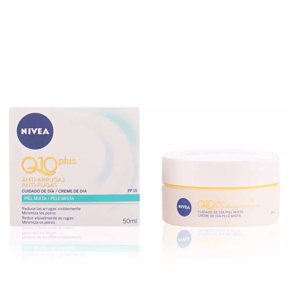 NIVEA-Q10+ antirrugas dia SPF15 PMG 50 ml-DrShampoo - Perfumaria e Cosmética