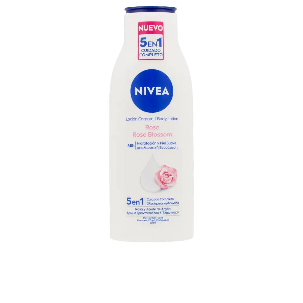 NIVEA-ROSE BLOSSOM loção corporal 5 em 1 400 ml-DrShampoo - Perfumaria e Cosmética