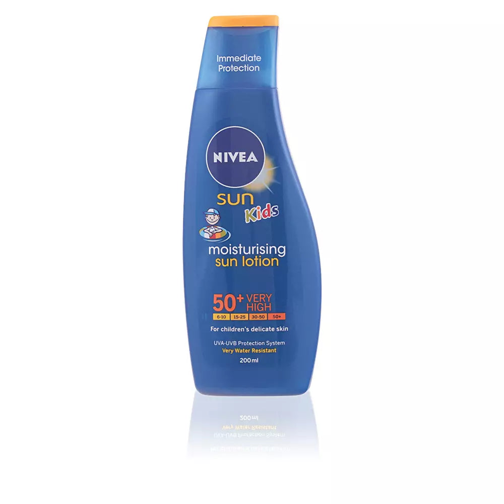NIVEA-SUN KIDS protetor hidratante à prova d'água SPF50+ 200 ml-DrShampoo - Perfumaria e Cosmética
