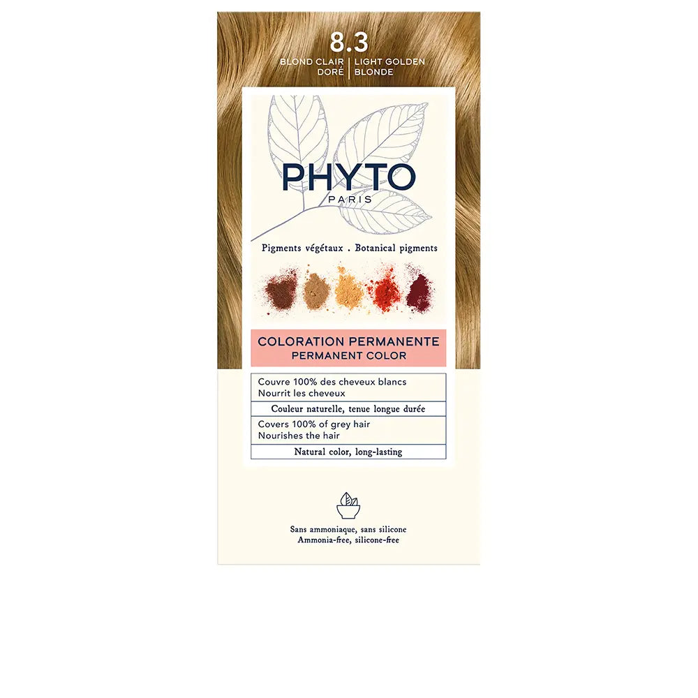 PHYTO-COLOR coloração permanente 83 loiro dourado claro 3 u.-DrShampoo - Perfumaria e Cosmética
