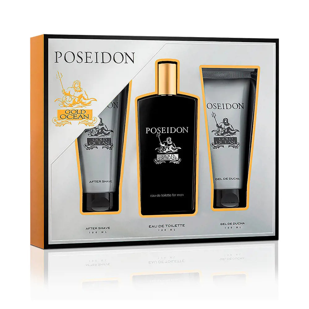 POSEIDON-POSEIDON OURO OCEANO PARA HOMENS KIT 3 peças-DrShampoo - Perfumaria e Cosmética