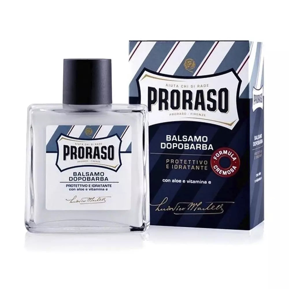 PRORASO-Bálsamo pós-barba BLUE aloés e vitamina E 100 ml-DrShampoo - Perfumaria e Cosmética