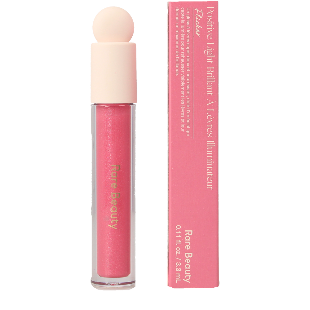 RARE BEAUTY-POSITIVE LIGHT gloss labial iluminador #Flicker 3,3 ml-DrShampoo - Perfumaria e Cosmética