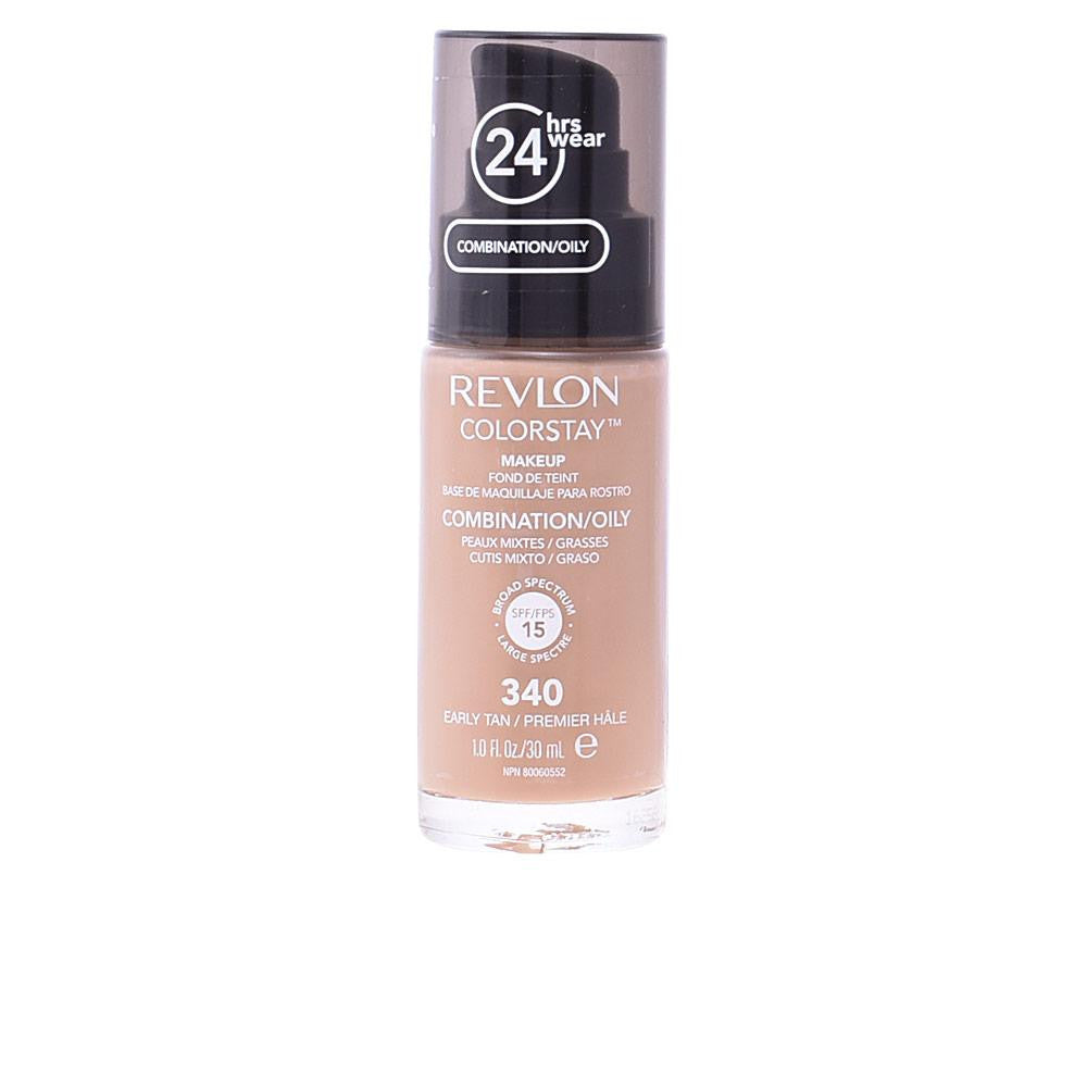REVLON-Base COLORSTAY combinação pele oleosa 340 bronzeado precoce-DrShampoo - Perfumaria e Cosmética