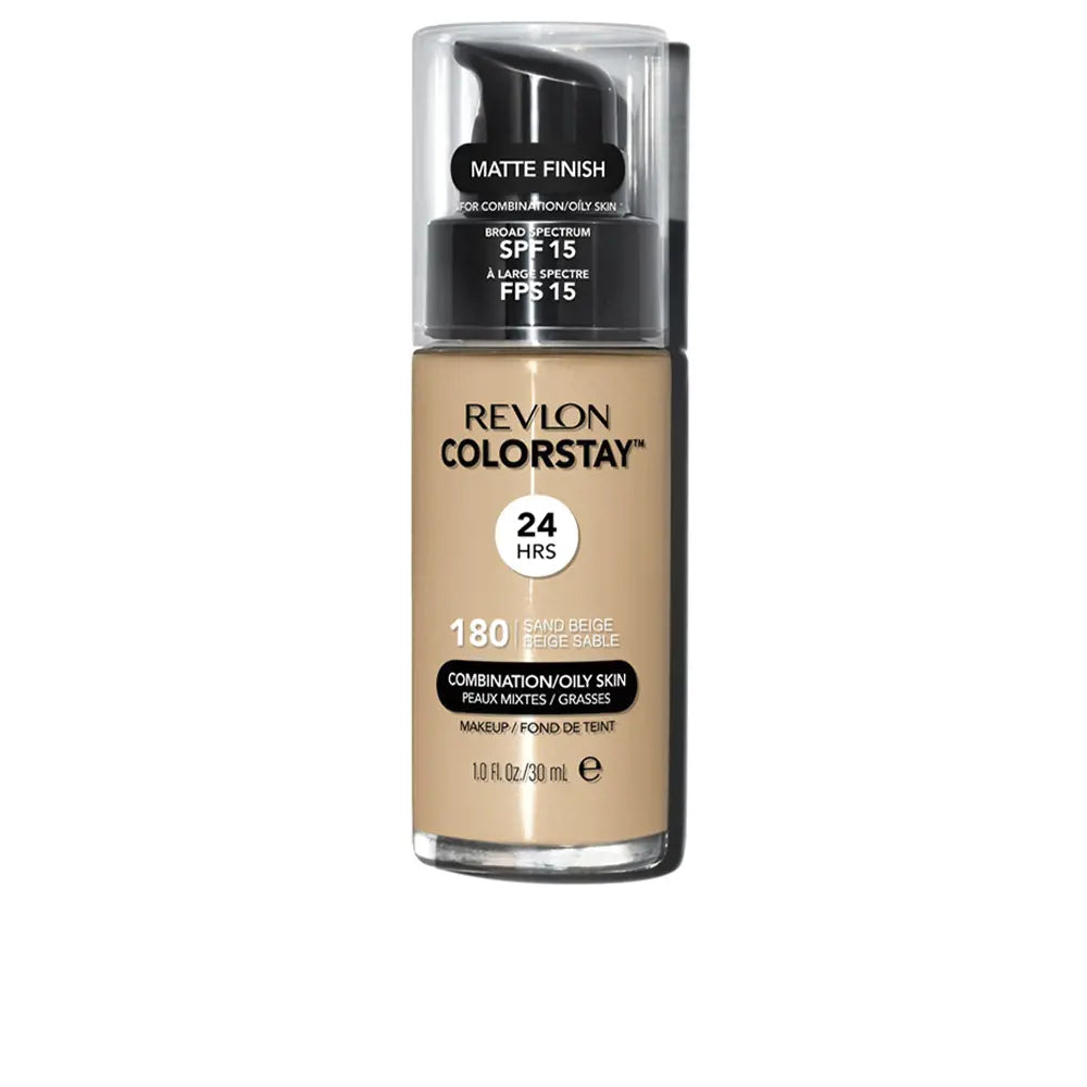 REVLON-Base COLORSTAY pele mista a oleosa 180 bege areia-DrShampoo - Perfumaria e Cosmética