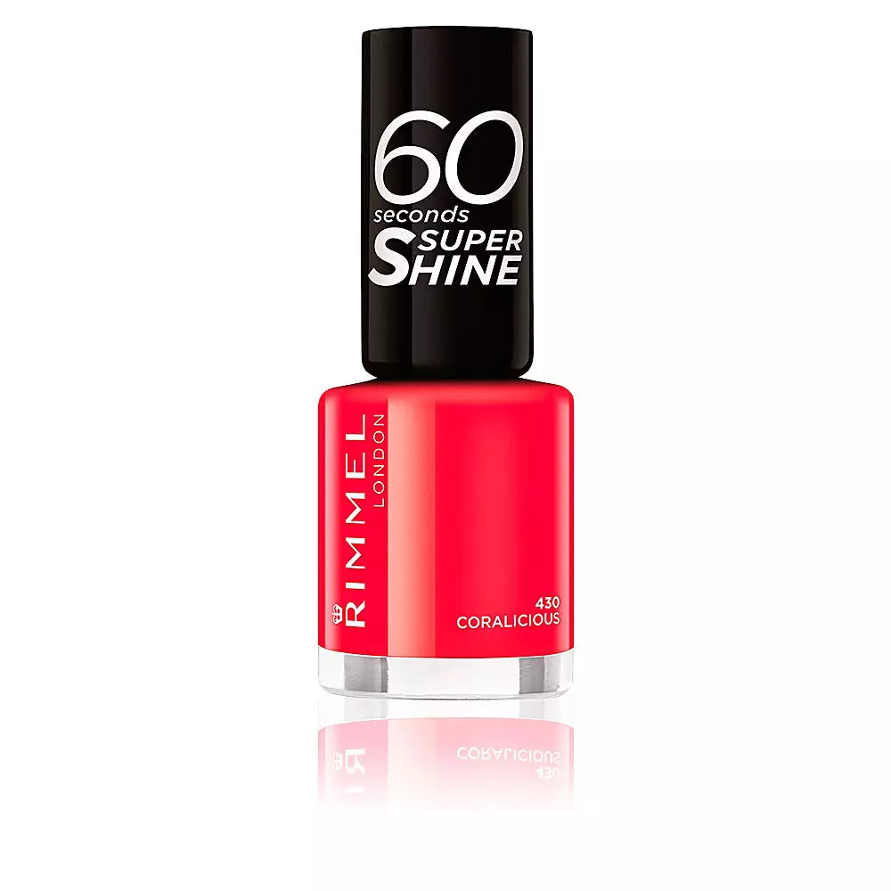 RIMMEL LONDON-60 SECONDS super brilho 430 coralicious-DrShampoo - Perfumaria e Cosmética