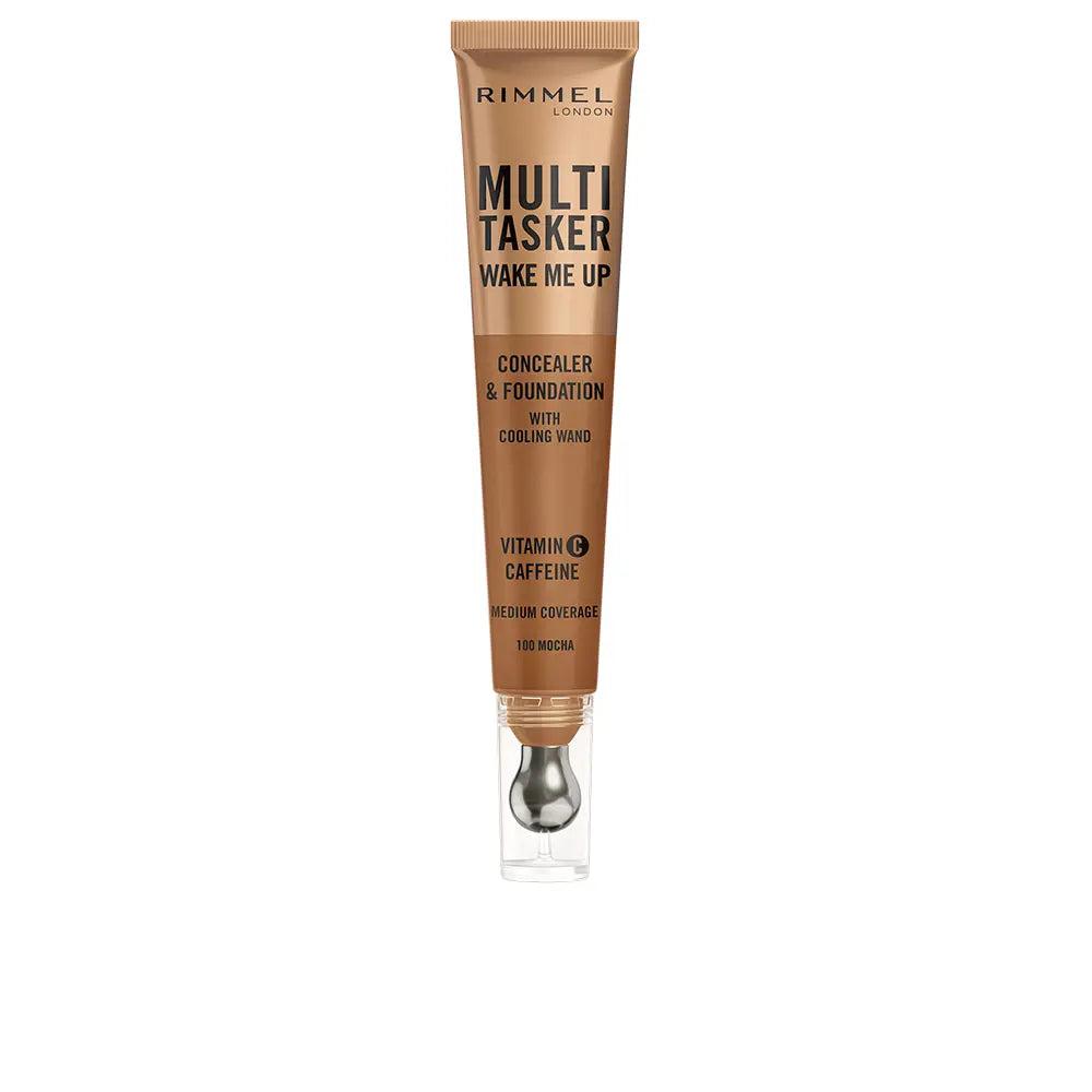 RIMMEL LONDON-Corretivo e base de maquiagem MULTITASKER WAKE ME UP #Mocha 20 ml-DrShampoo - Perfumaria e Cosmética