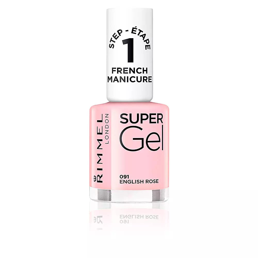 RIMMEL LONDON-FRENCH MANICURE super gel 091 rosa inglesa-DrShampoo - Perfumaria e Cosmética