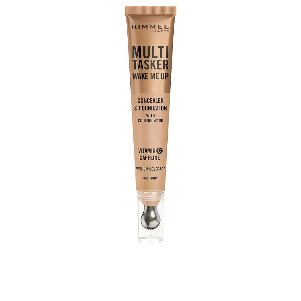 RIMMEL LONDON-MULTITASKER WAKE ME UP corretivo e base de maquiagem #ivory 20 ml-DrShampoo - Perfumaria e Cosmética