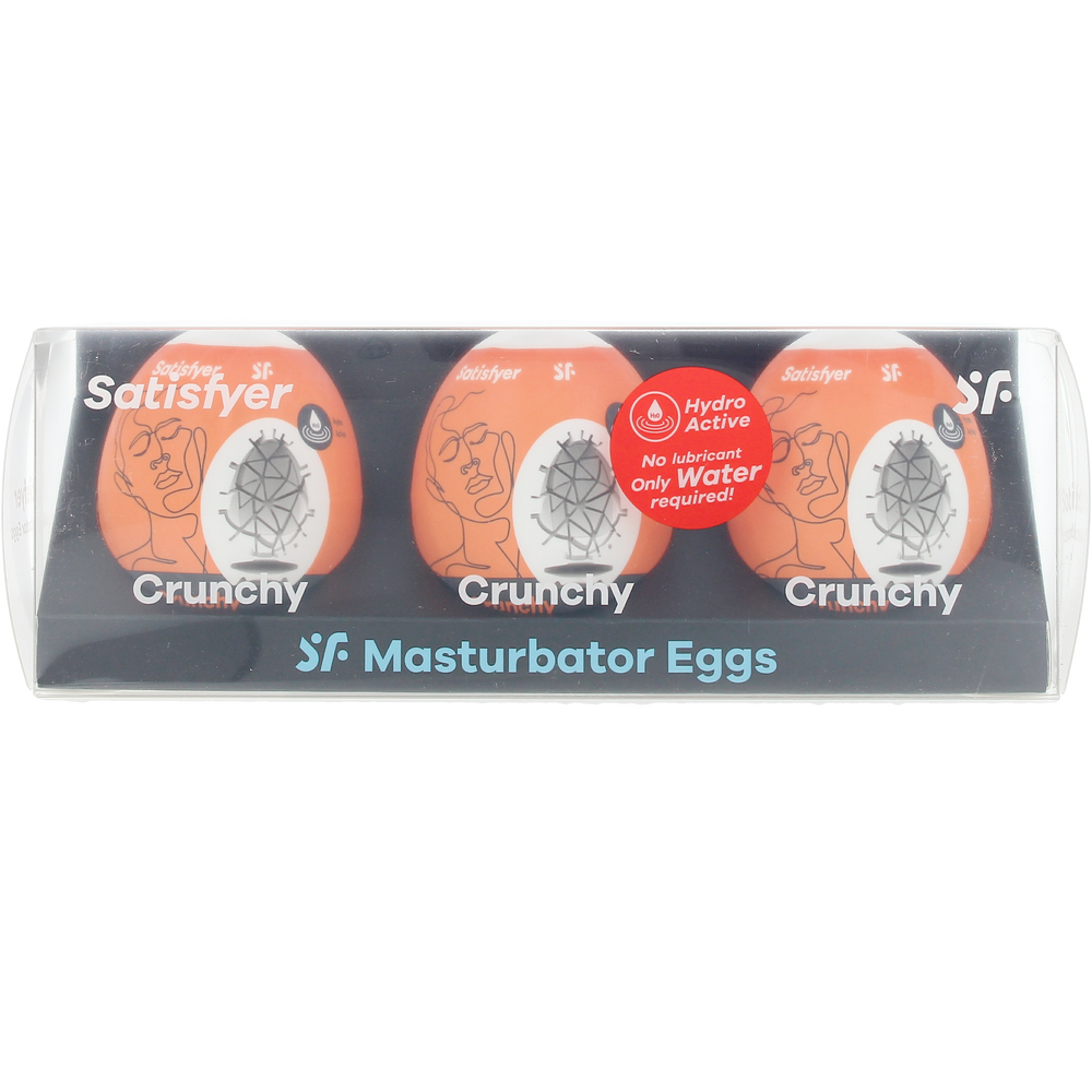 SATISFYER-Conjunto de 3 peças SATISFYER Masturbating Eggs Crunchy.-DrShampoo - Perfumaria e Cosmética