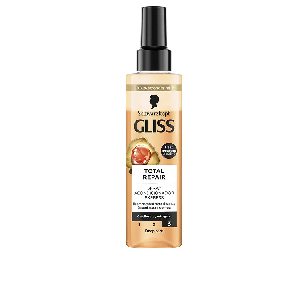 SCHWARZKOPF MASS MARKET-Spray condicionador GLISS REPARAÇÃO TOTAL 200 ml-DrShampoo - Perfumaria e Cosmética