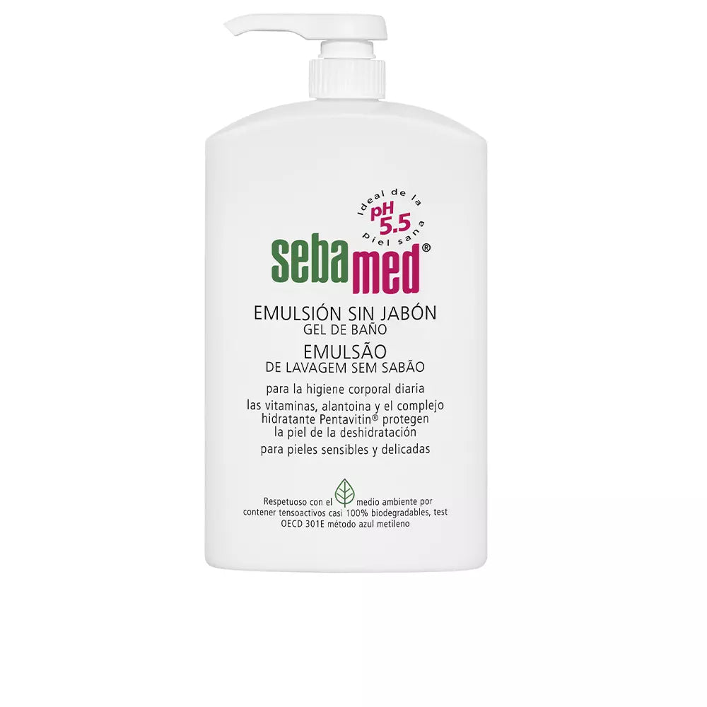 SEBAMED-EMULSÃO SEM SABÃO gel de banho 1000 ml-DrShampoo - Perfumaria e Cosmética