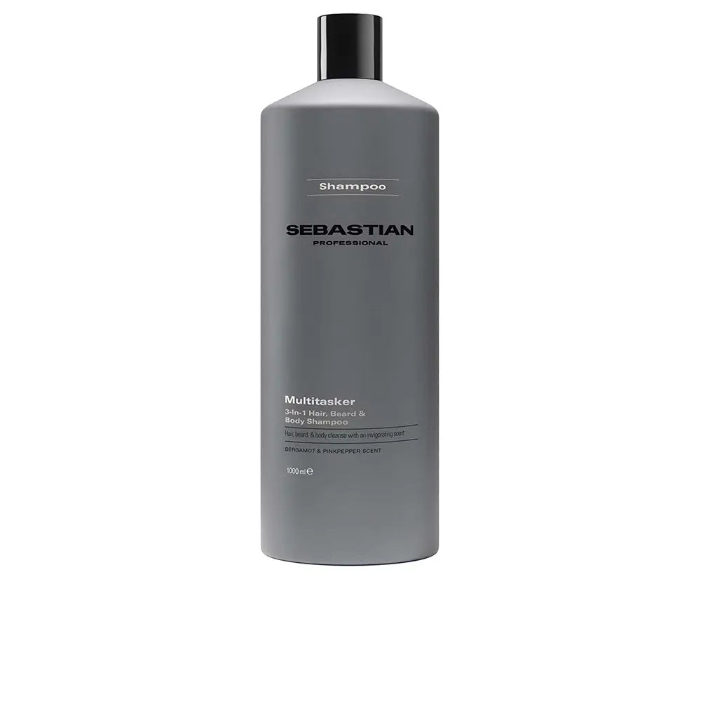 SEBASTIAN PROFESSIONALS-MULTITASKER shampoo 3 em 1 para homens.-DrShampoo - Perfumaria e Cosmética