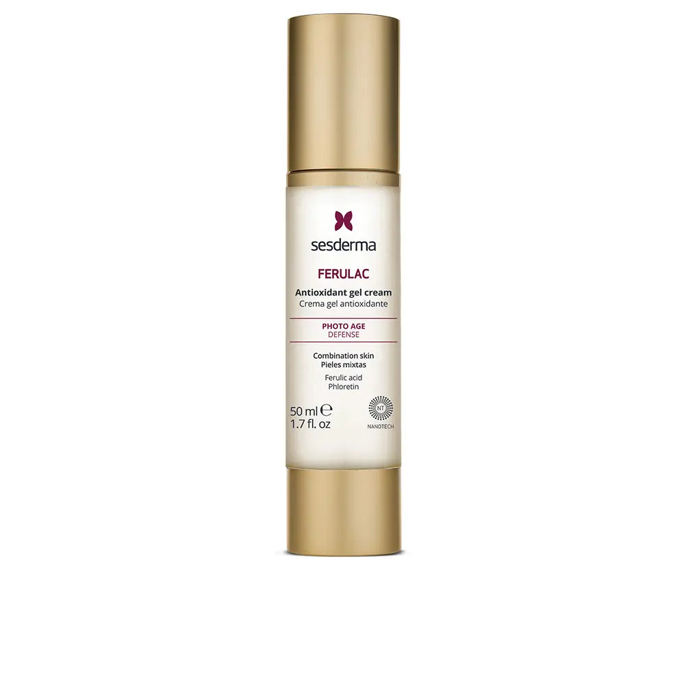 SESDERMA-FERULAC gel creme antioxidante para pele mista 50 ml-DrShampoo - Perfumaria e Cosmética
