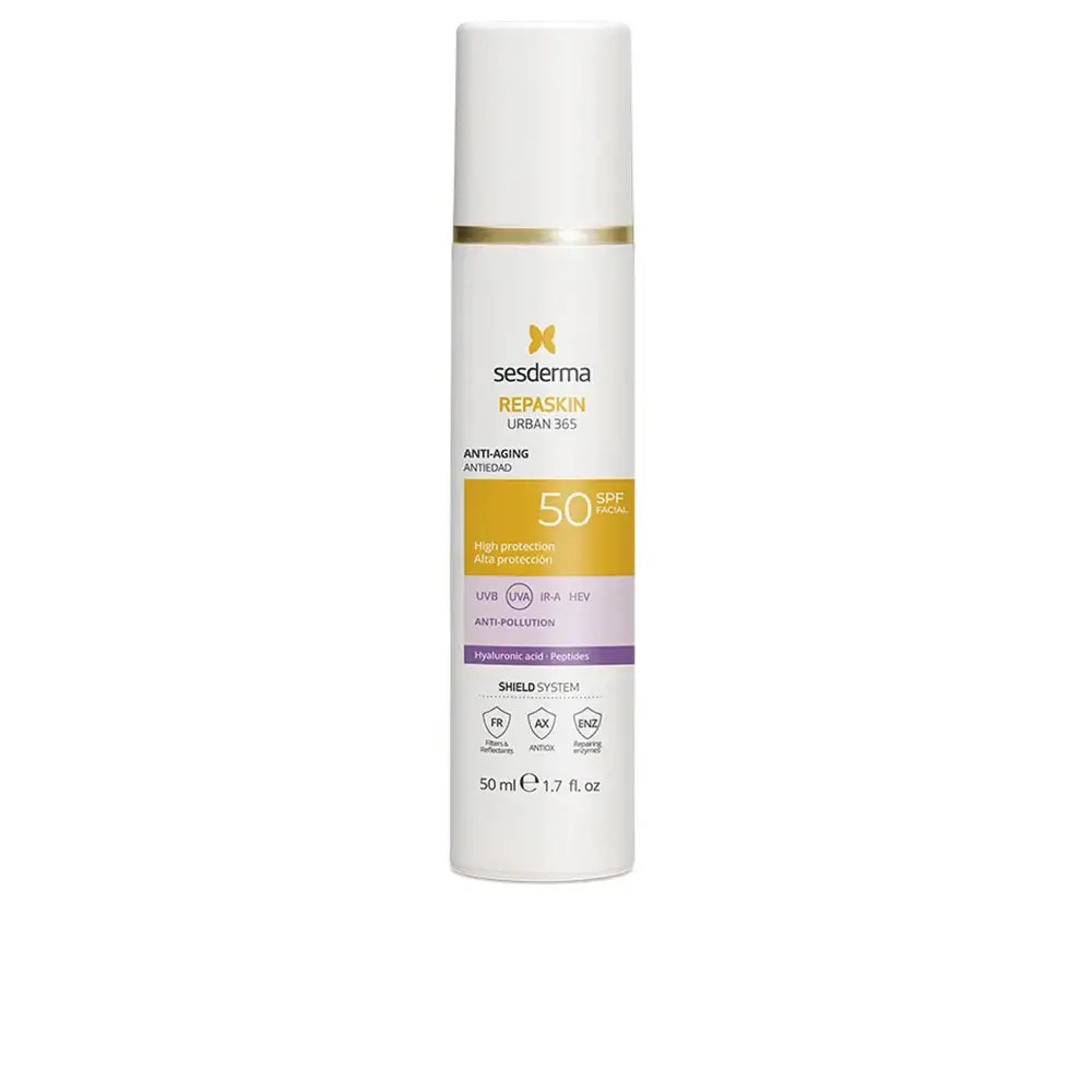 SESDERMA-REPASKIN URBAN 365 fotoprotetor antienvelhecimento FPS50 50 ml-DrShampoo - Perfumaria e Cosmética