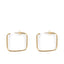SHABAMA-Brincos MOORE SQUARE #brilho dourado-DrShampoo - Perfumaria e Cosmética