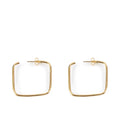 Brincos MOORE SQUARE #brilho dourado