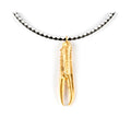 Colar TUENT LUXE BLACK & WHITE #brilhante ouro