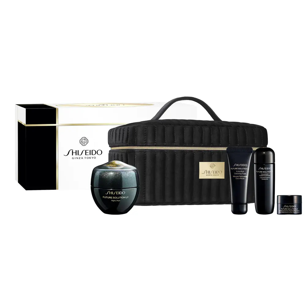 SHISEIDO-FUTURE SOLUTION LX CONJUNTO DE CREME NOTURNO 4 peças.-DrShampoo - Perfumaria e Cosmética