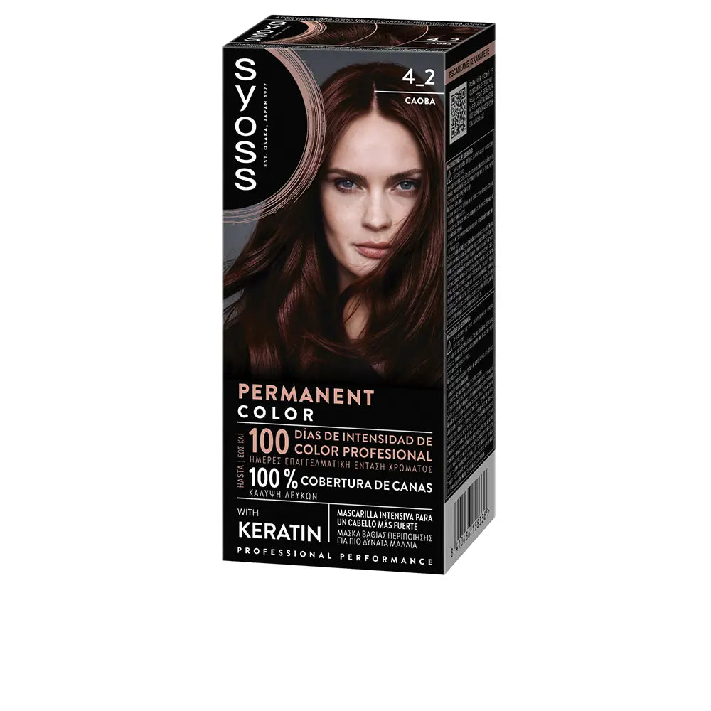 SYOSS-COR PERMANENTE 42 Caoba 1 u.-DrShampoo - Perfumaria e Cosmética