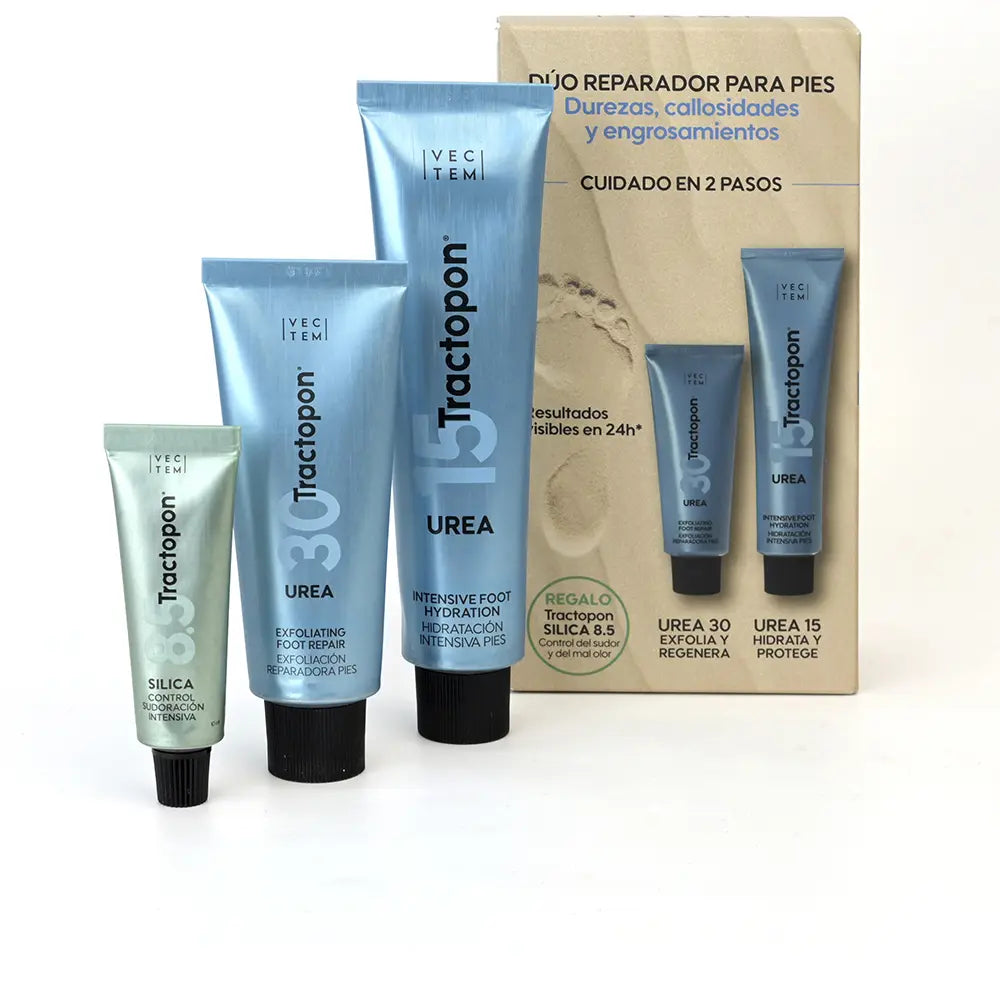 TRACTOPON-TRACTOPON UREA PARA REPARO DOS PÉS - ESTOJO COM 3 PEÇAS-DrShampoo - Perfumaria e Cosmética