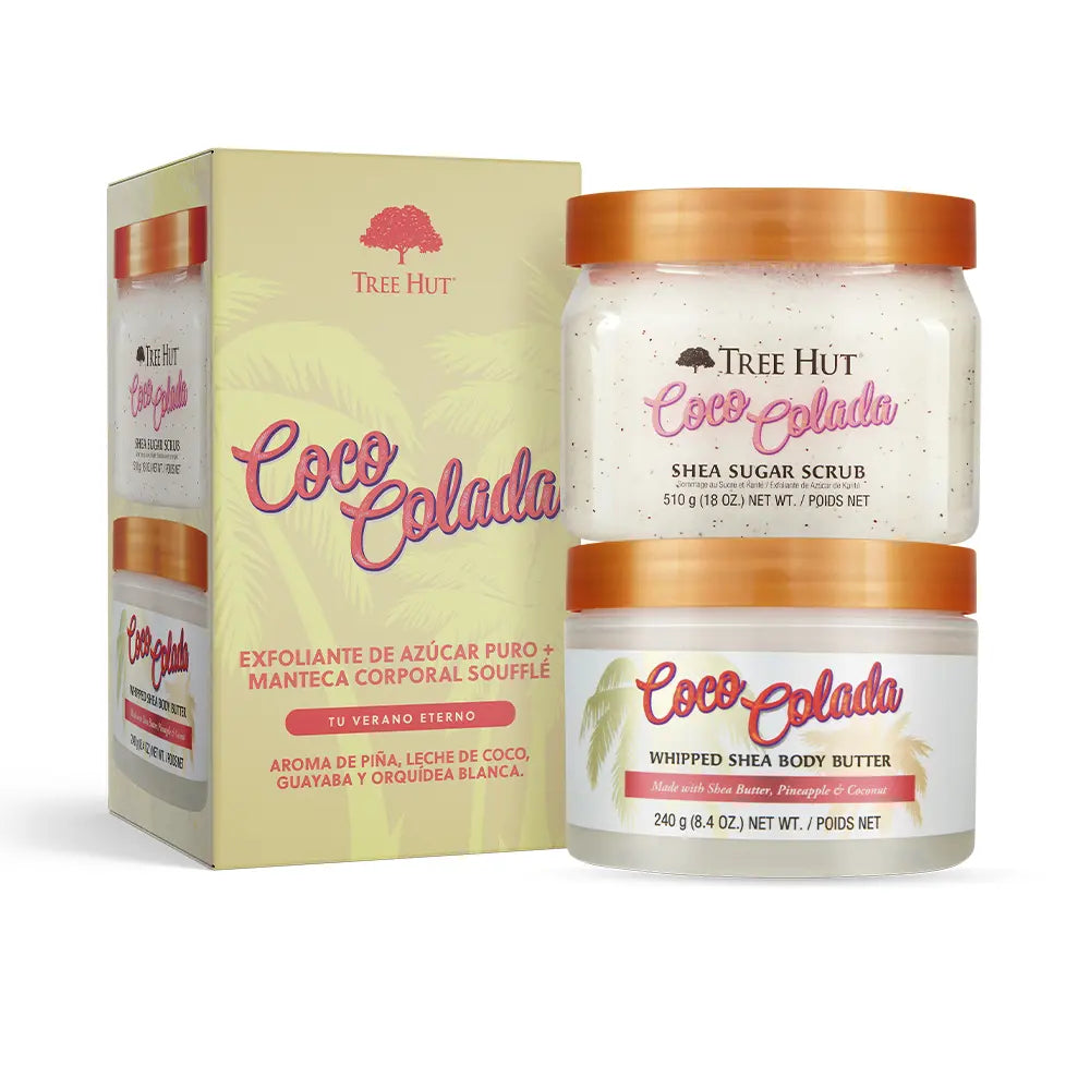 TREE HUT-EXFOLIANTE + MANTECA CORPORAL COCO COLADA ESTUCHE 2 pz-DrShampoo - Perfumaria e Cosmética