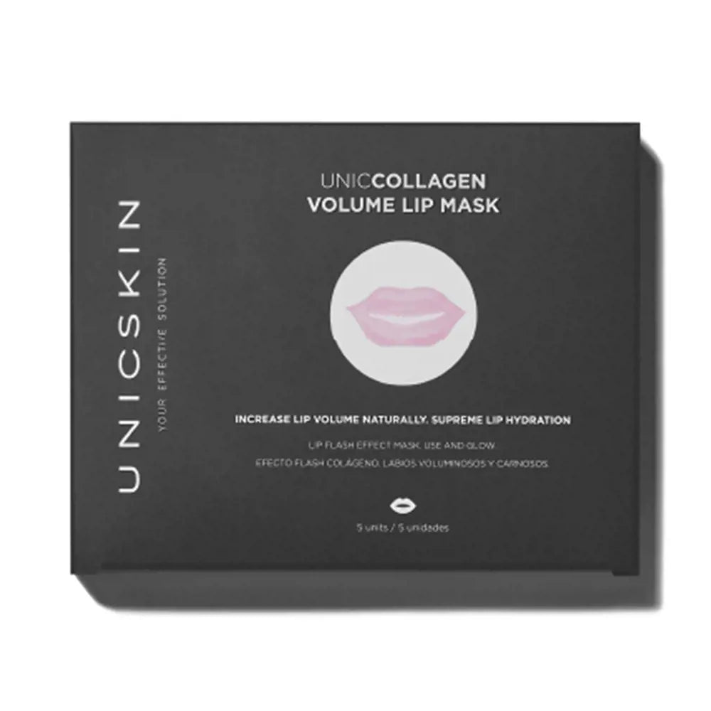 UNICSKIN-Máscara para lábios UNICCOLLAGEN VOLUME LIP MASK, parches 5 x 1 ml.-DrShampoo - Perfumaria e Cosmética