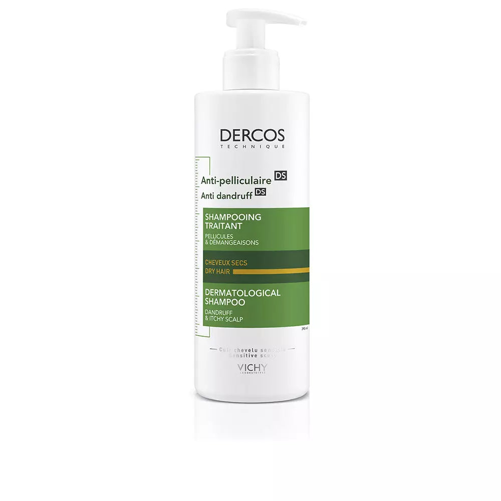 VICHY-DERCOS champô de tratamento seco anti-caspa 400 ml-DrShampoo - Perfumaria e Cosmética