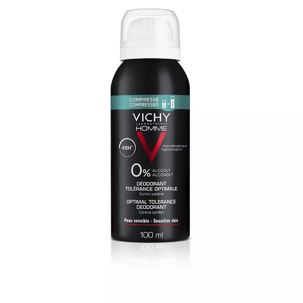 VICHY-HOMEM tolerância ótima desodorante spray sensível 100 ml-DrShampoo - Perfumaria e Cosmética