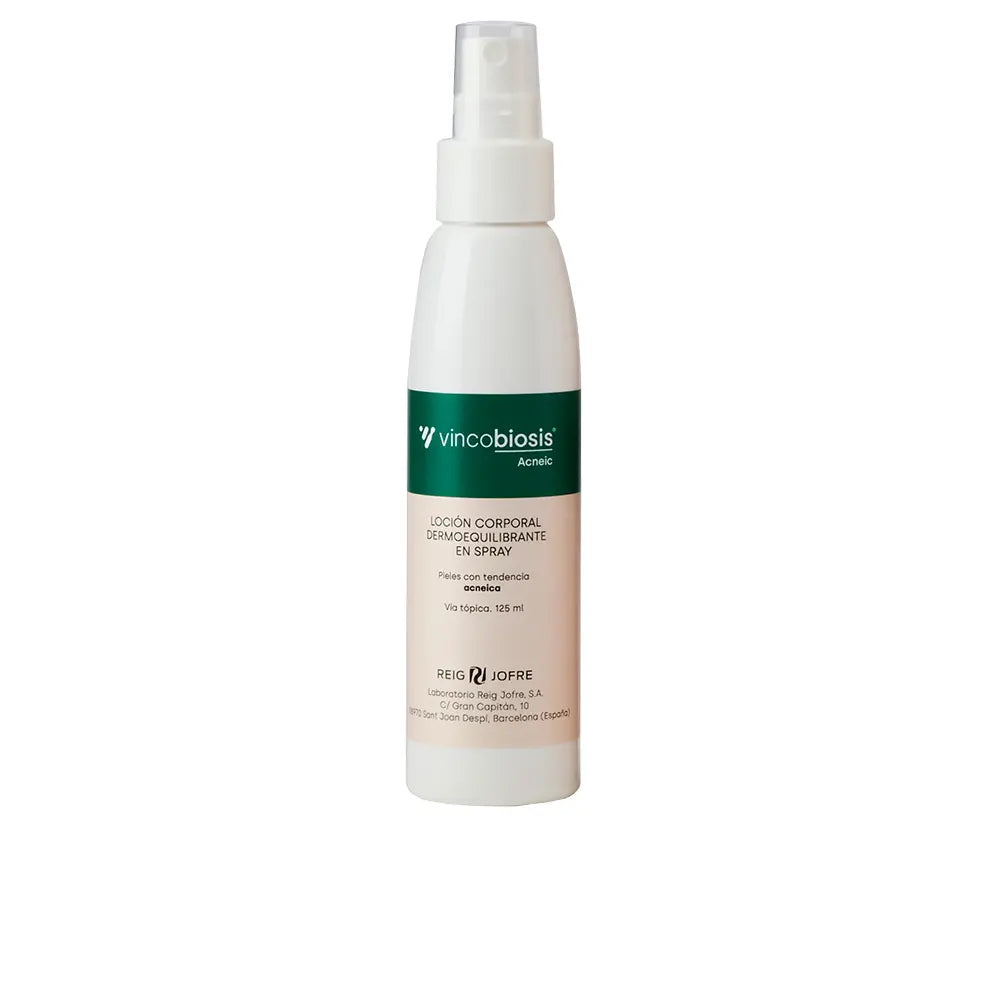 VINCOBIOSIS-LOÇÃO SPRAY CORPORAL DERMOBALANCE VINCOBIOSIS ACNEIC 125 ml-DrShampoo - Perfumaria e Cosmética
