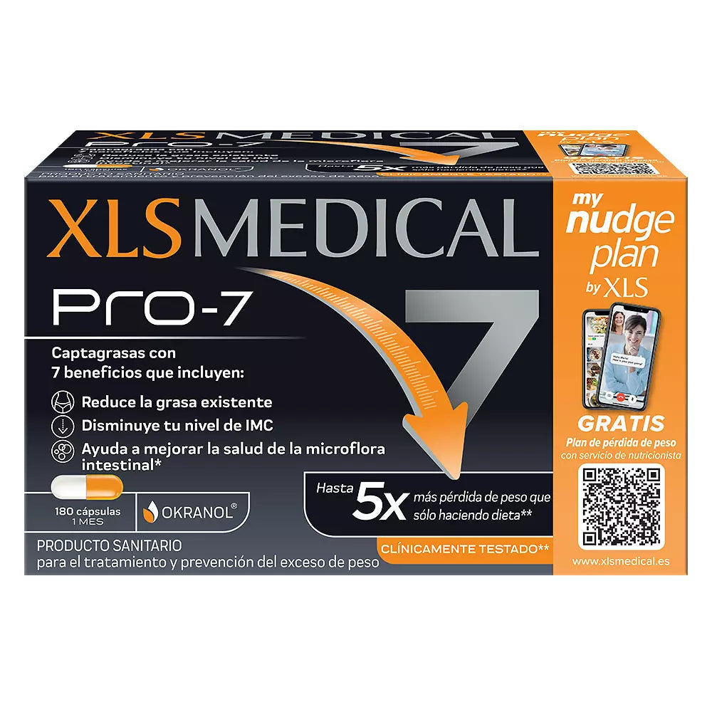 XLS-XLS MEDICAL PRO 7 NUDGE 180 comprimidos-DrShampoo - Perfumaria e Cosmética