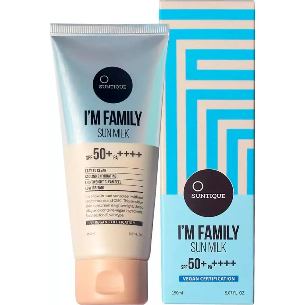 SUNTIQUE-Leite solar I'M FAMILY FPS50+ 150 ml-DrShampoo - Perfumaria e Cosmética