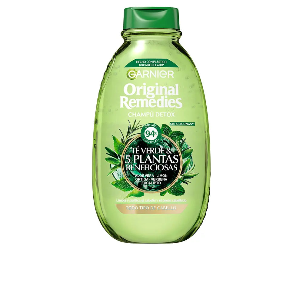 ORIGINAL REMEDIES shampoo chá verde e 5 plantas benéficas 400 ml