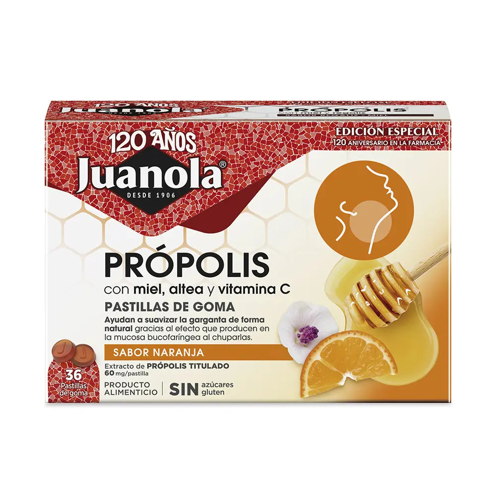 Gomas de laranja PROPOLIS 36 unidades
