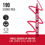 Batom LIP INK PEN nº 190 - Vermelho Icônico 1,7 ml
