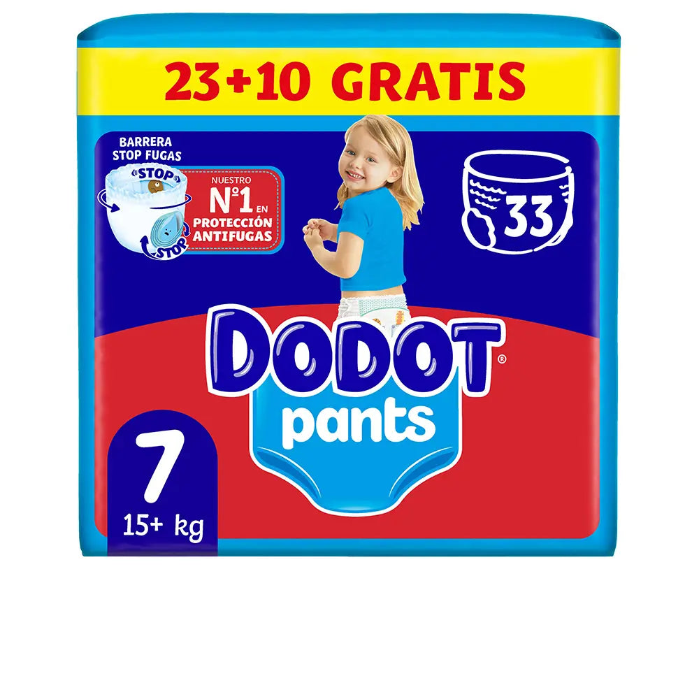 Calcinha fralda DODOT PANTS tamanho 7 +17 kg 33 u