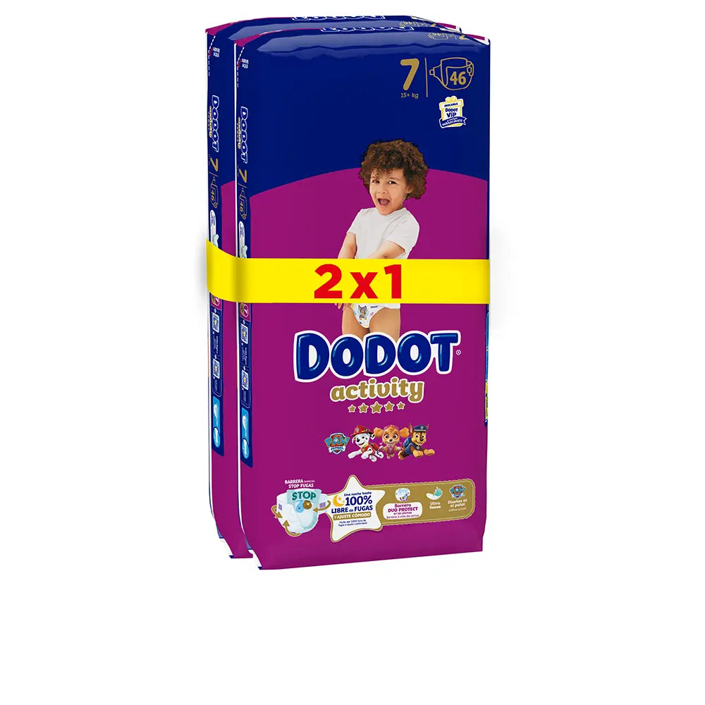 Fraldas DODOT ACTIVITY tamanho 7 +15 kg 92 unidades
