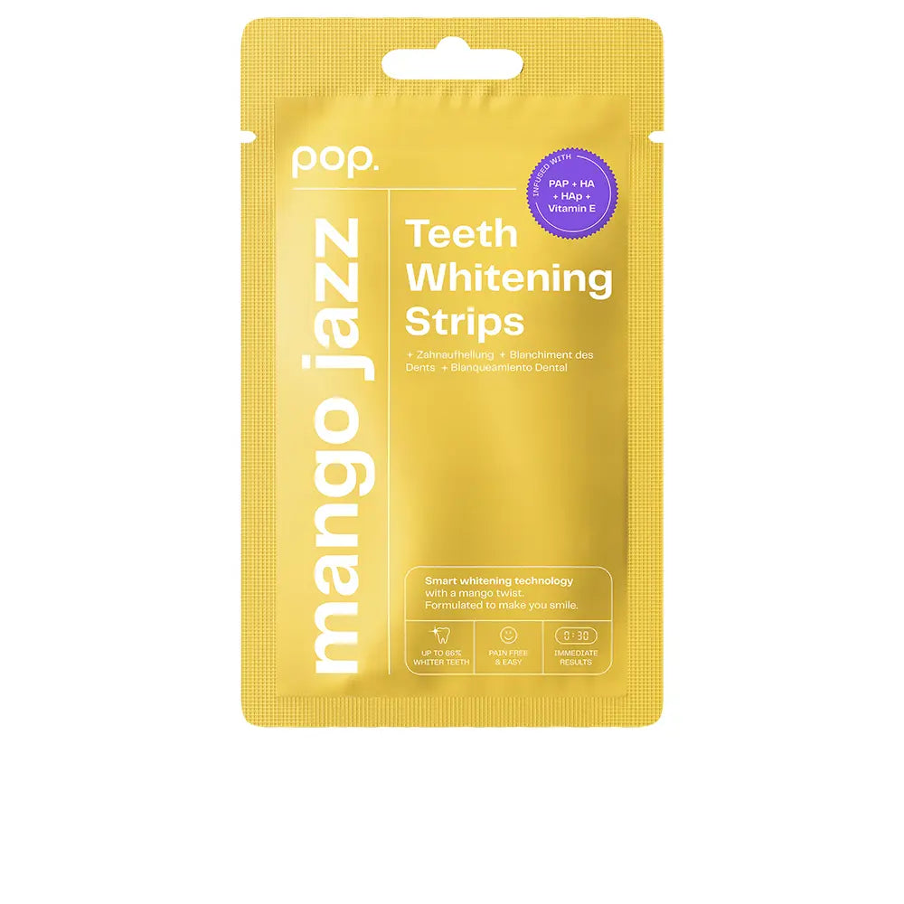 POP. Tiras clareadoras com sabor de manga, 7 unidades