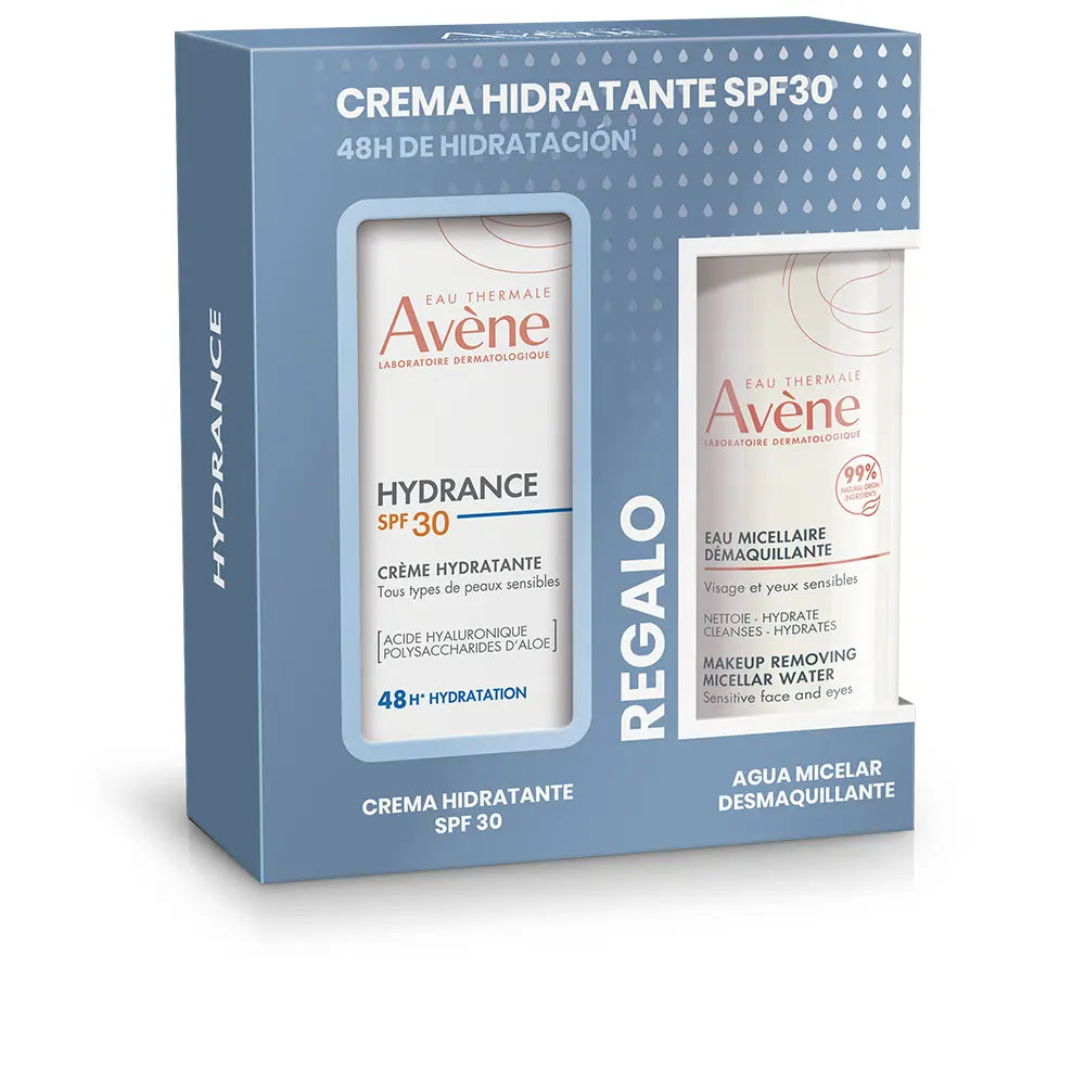 AVÈNE-Creme Hidratante HYDRANCE FPS 30 + Água Micelar (Conjunto com 2 unidades)-DrShampoo - Perfumaria e Cosmética
