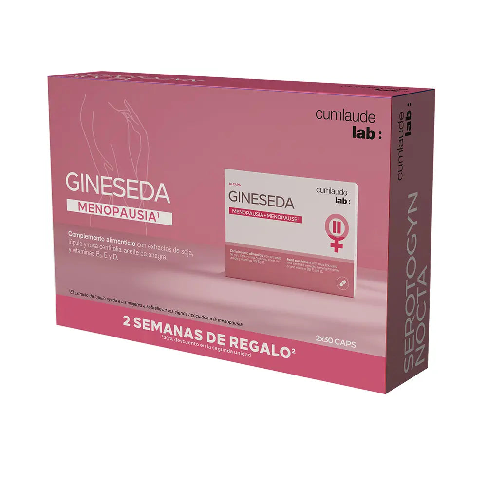 CUMLAUDE LAB-Suplemento alimentar GINESEDA em cápsulas, embalagem com 2 x 30 unidades.-DrShampoo - Perfumaria e Cosmética