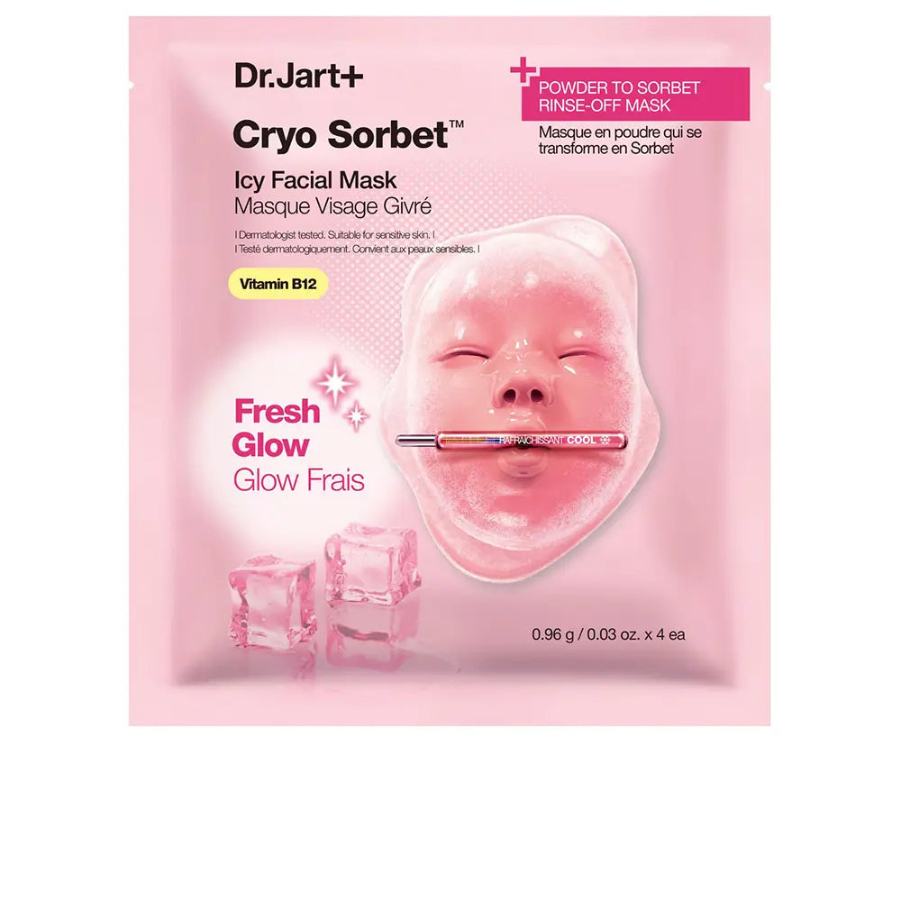 Máscara facial CRYO SORBET ICY, 4 unidades